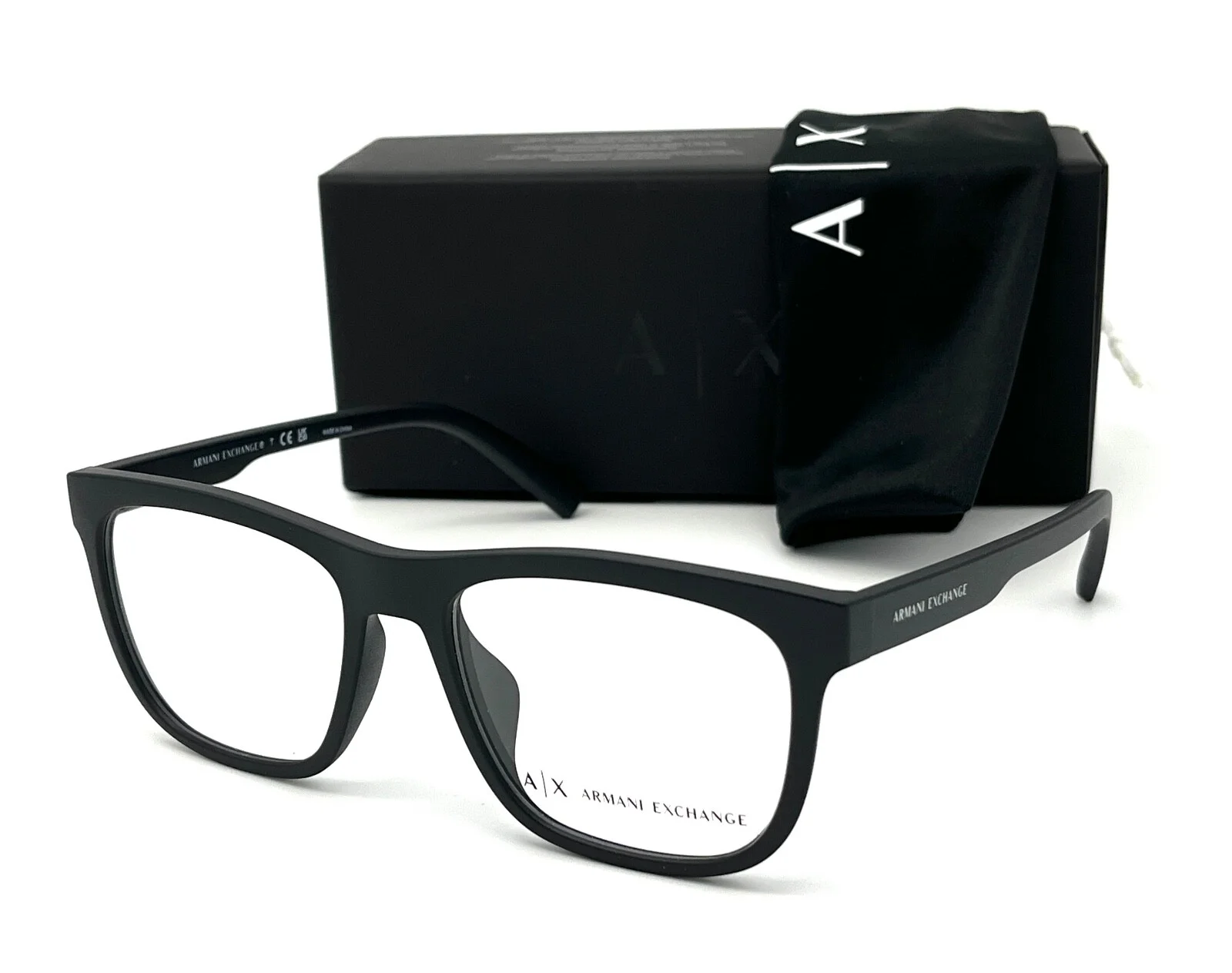 ARMANI EXCHANGE AX3050F 8078 Matte Black / Demo Lenses 55mm Eyeglasses